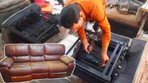 técnico consertando motor de poltrona elétrica em São Paulo