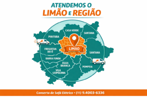 Mapa de atendimento: Limão, Casa Verde, Freguesia do Ó e região