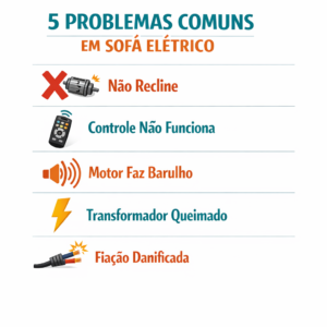 5 problemas mais comuns em sofá elétrico e como resolver